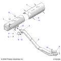 ENGINE: EXHAUST - 2021 POLARIS SPORTSMAN TOURING 850 48"