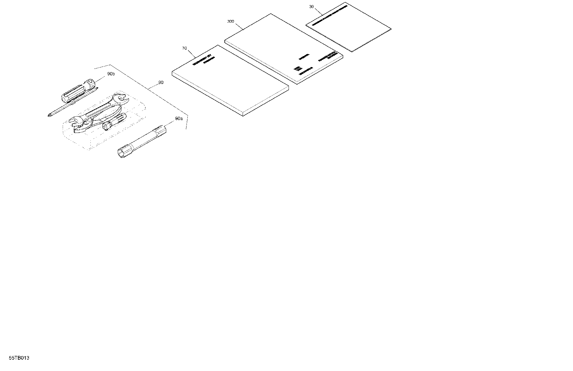 An Image of a Genuine Can-Am Parts Schematic Diagram showing the schematic - BODY - FRONT STORAGE TRAY