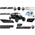 BODY - DECALS - 2024 CAN AM MAVERICK MAX TURBO RR X RS SMART SHOCK 72 INCH SAS - TIMELESS BLACK METALLIC - 72" WIDTH SAS CALI