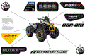 BODY - FEATURE DECALS - 2024 CAN AM RENEGADE 1000R EFI X MR - CATALYST GRAY