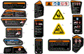 BODY - WARNING DECALS - 2026 CAN AM OUTLANDER MAX 1000R 6X6 BACKCOUNTRY EFI - STEALTH BLACK