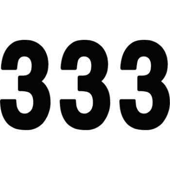 Pro Number 3 Black 8" by Factory Effex