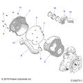BODY: CLUTCH COVER - 2025 POLARIS SCRAMBLER XP 1000 55 LLP 49S