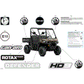 BODY - DECALS - 2024 CAN AM DEFENDER HD9 DPS - WILDLAND CAMO - 62" WIDTH