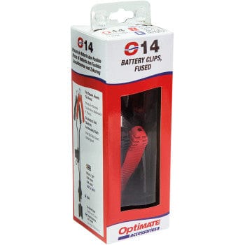 Charger Cord - SAE to Fused Battery Clips by Tecmate O-14 Battery Charger Accessory