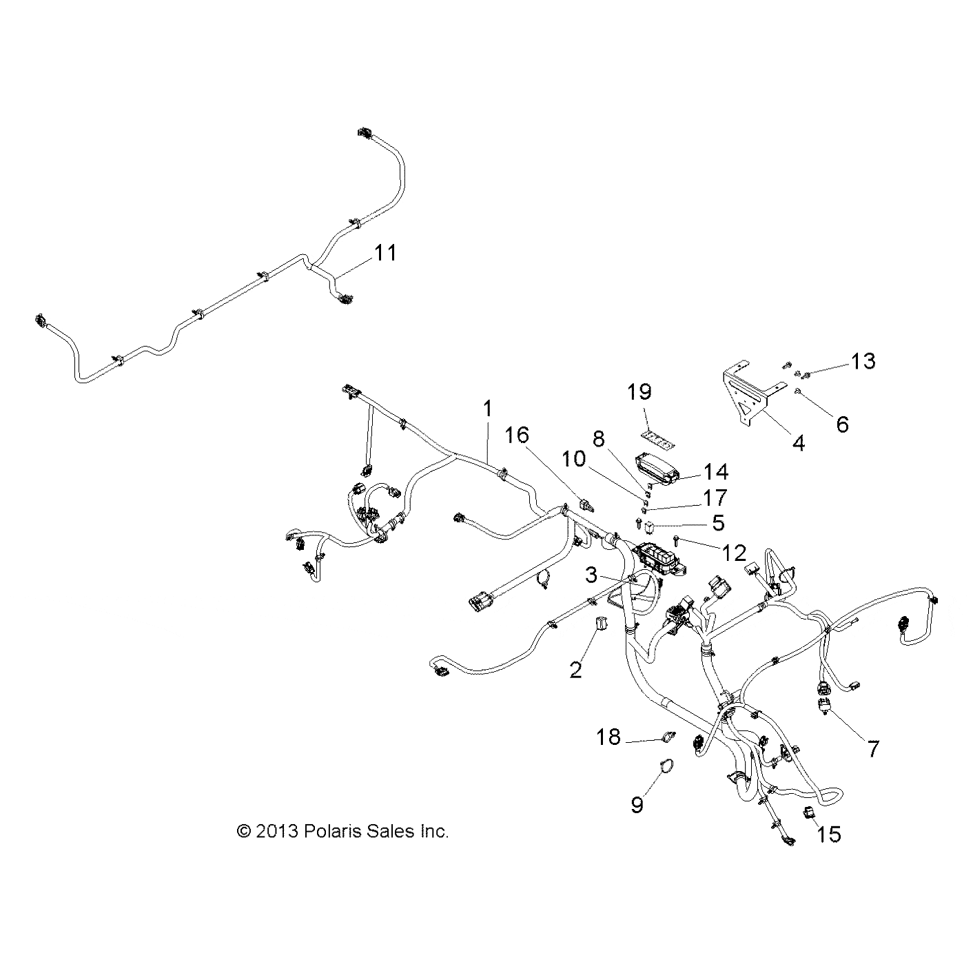 Chassis Harness by Polaris 2412639 OEM Hardware P2412639 Off Road Express Drop Ship