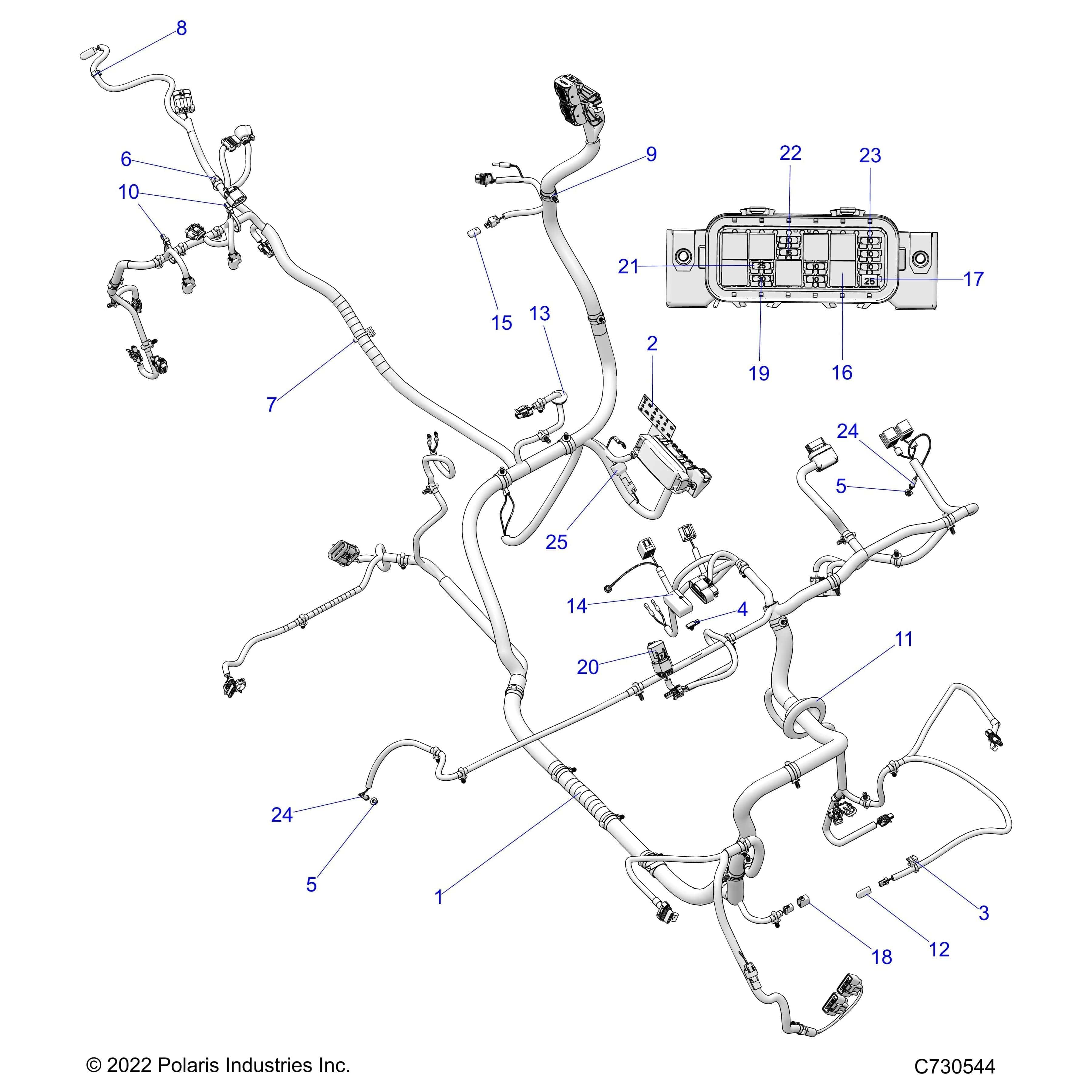 Chassis Harness by Polaris 2414814 OEM Hardware P2414814 Off Road Express Drop Ship