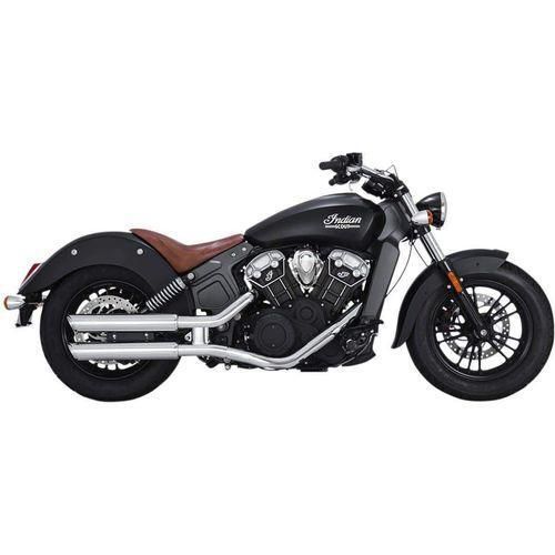 Chrome 3 in. Twin Slash Slip-On Mufflers by Vance & Hines 18323 Exhaust Slip On Muffler