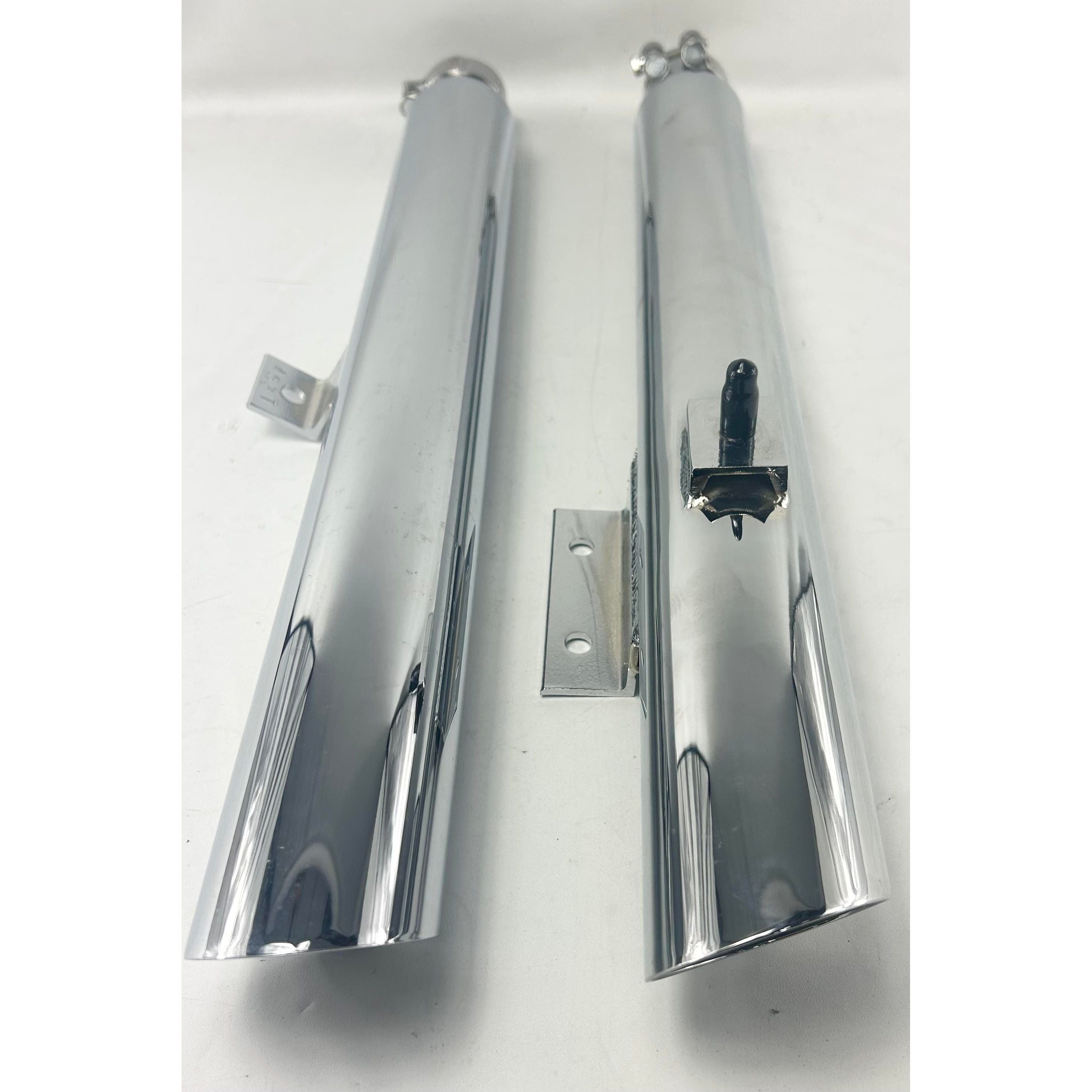 Chrome Slip-On Mufflers Exhaust by Polaris CHR-MUFF Exhaust Slip On Muffler