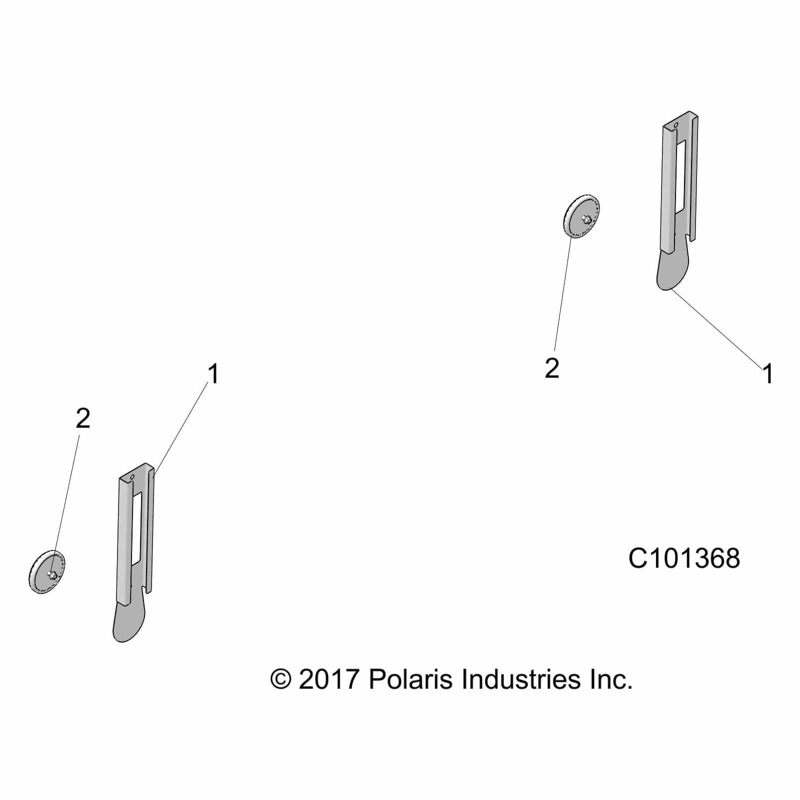 Circle Reflector, Red by Polaris 5452126 OEM Hardware P5452126 Off Road Express
