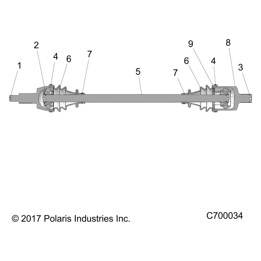 Circlip, 2.0 X 61.7 by Polaris 2203876 OEM Hardware P2203876 Off Road Express