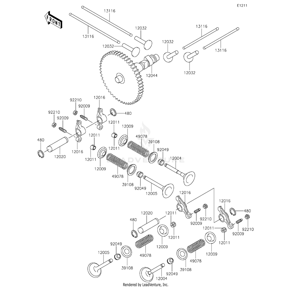 Circlip-Type-C,12Mm by Kawasaki 480J1200 OEM Hardware 480J1200 Off Road Express Peach St