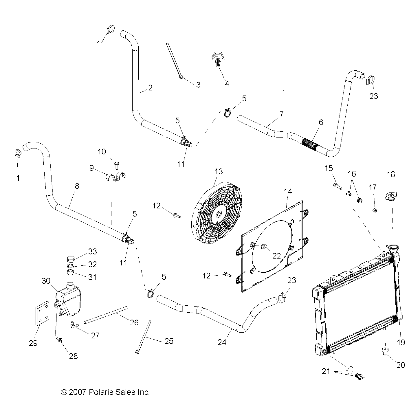 Clamp-Roto Clip by Polaris 7081394 OEM Hardware P7081394 Off Road Express
