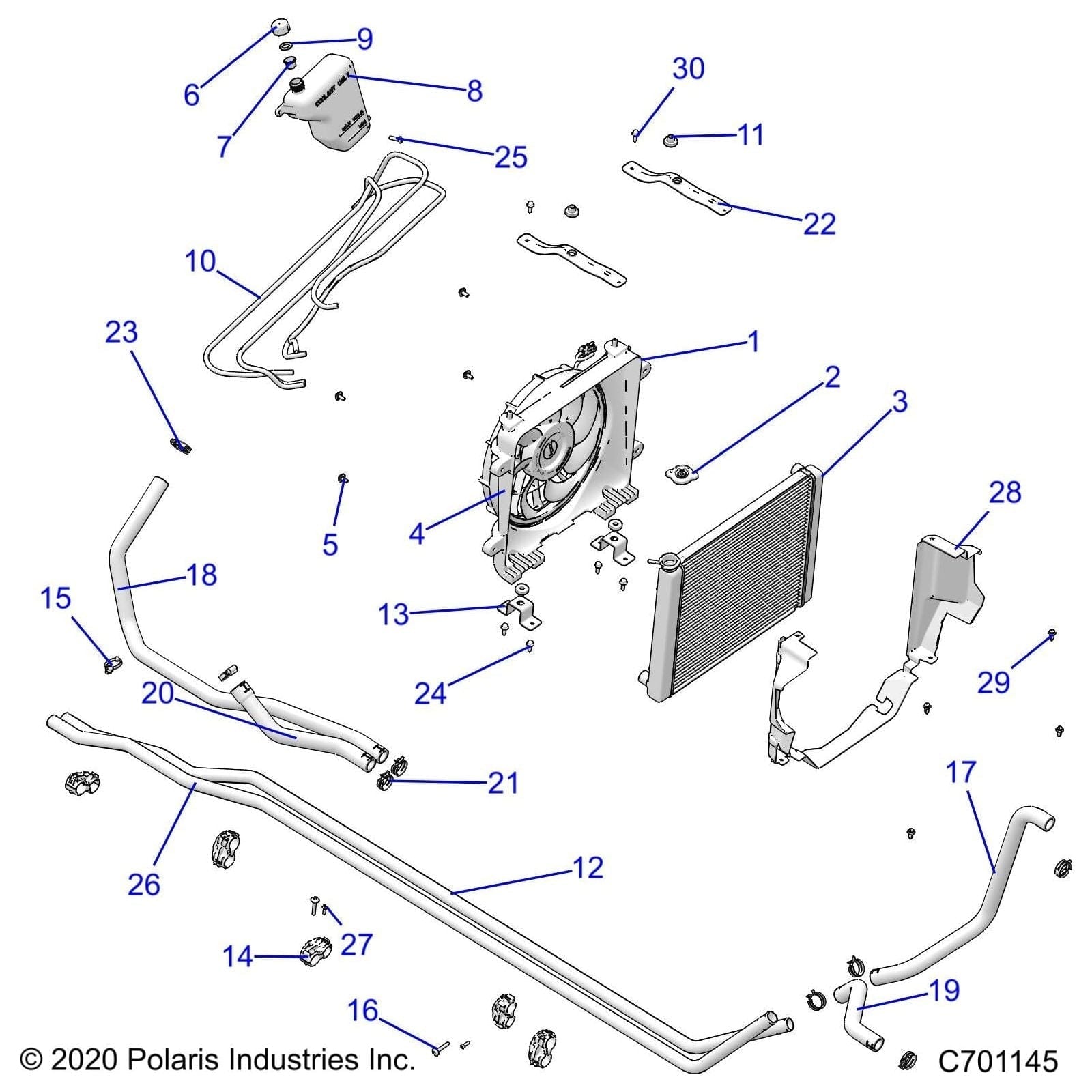 Clip-Coolant Routing by Polaris 5453767 OEM Hardware P5453767 Off Road Express