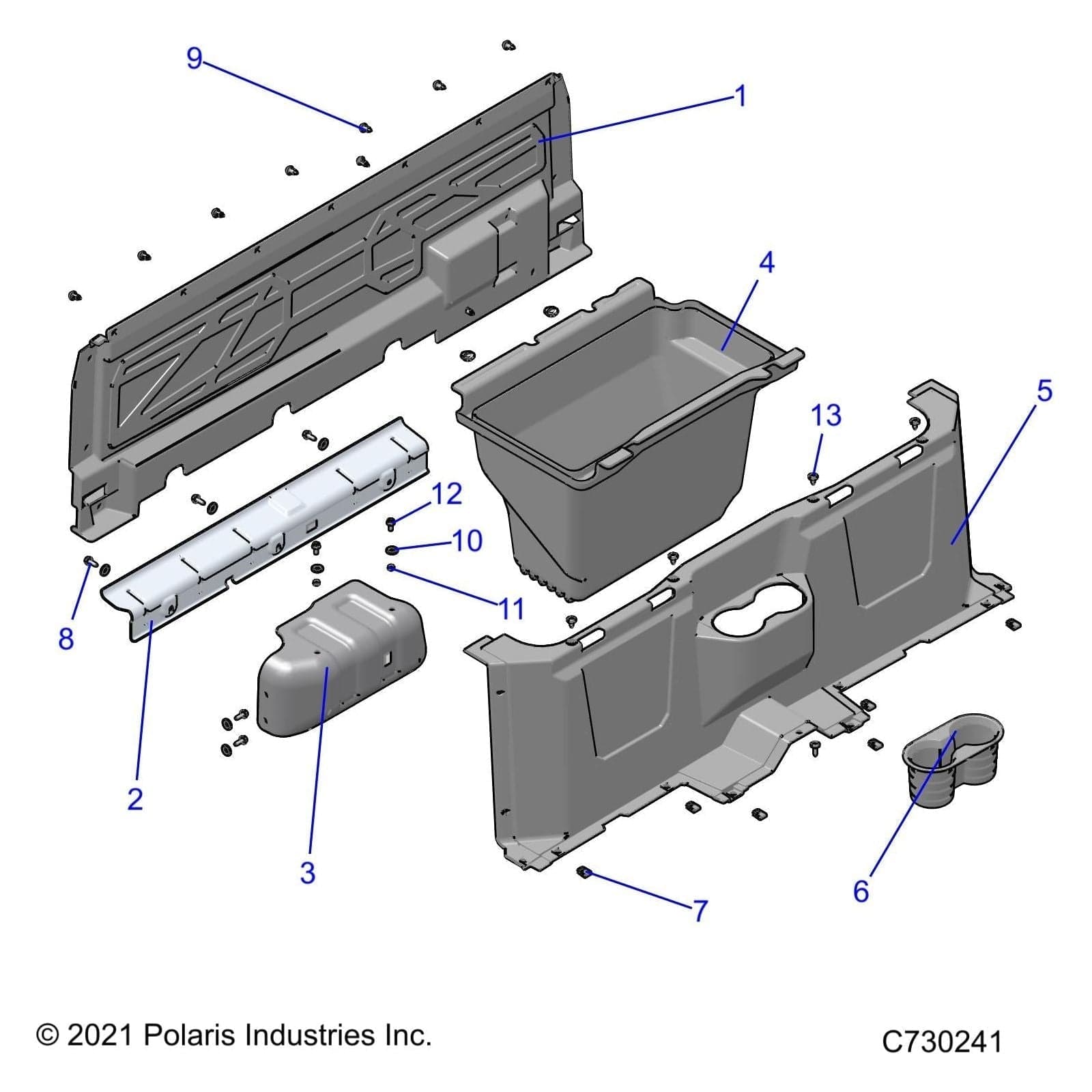 Closeoff-Seat,Blk by Polaris 5457997-070 OEM Hardware P5457997-070 Off Road Express