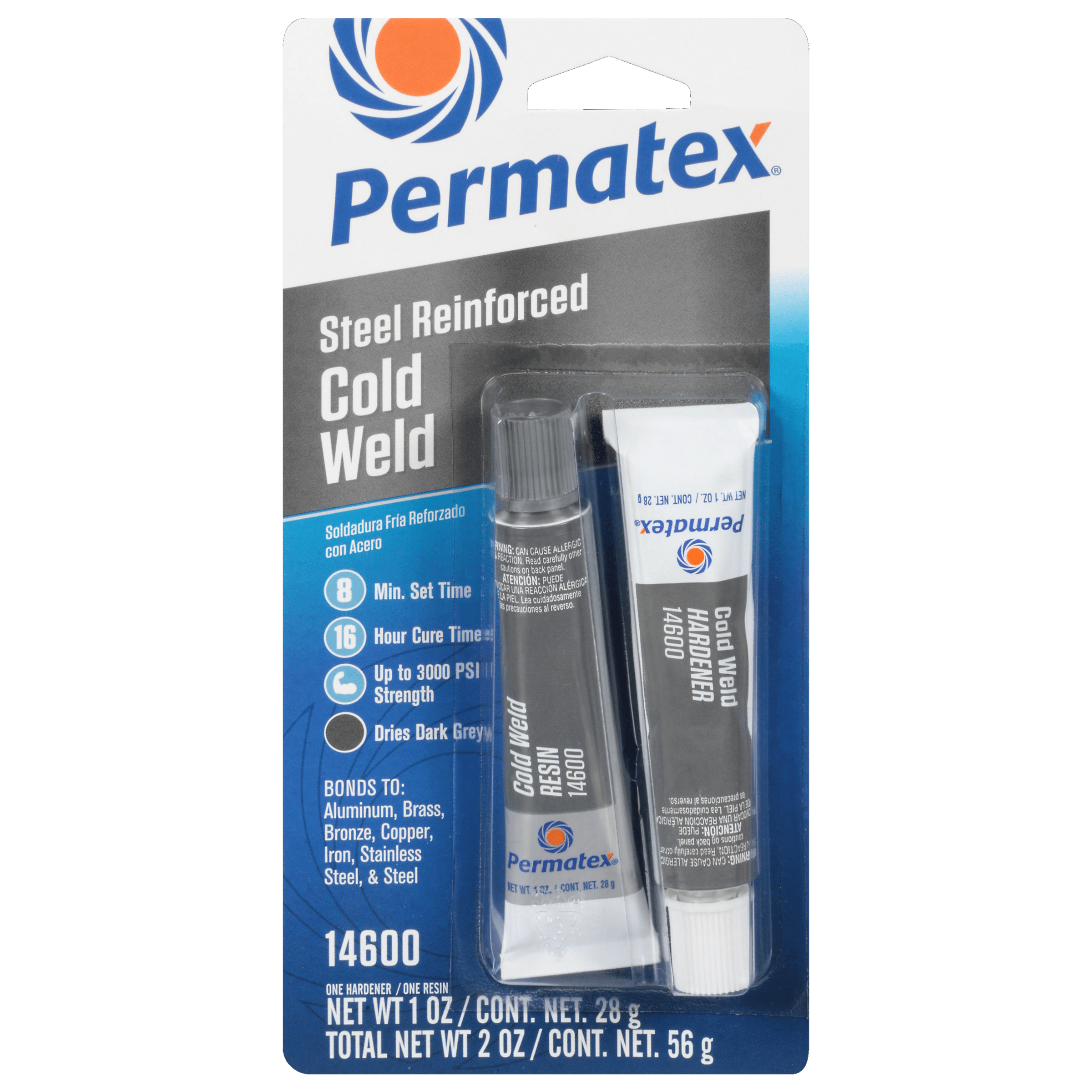 Cold Weld Bonding Compound 1Oz 2/Pk by Permatex 14600 Adhesive Promoter