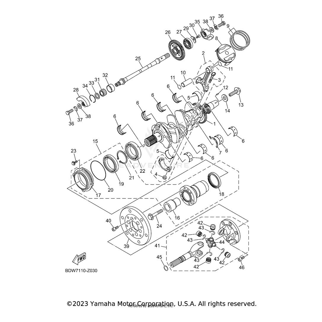 Collar by Yamaha 8ES-11478-00-00 OEM Hardware 8ES-11478-00-00 Off Road Express