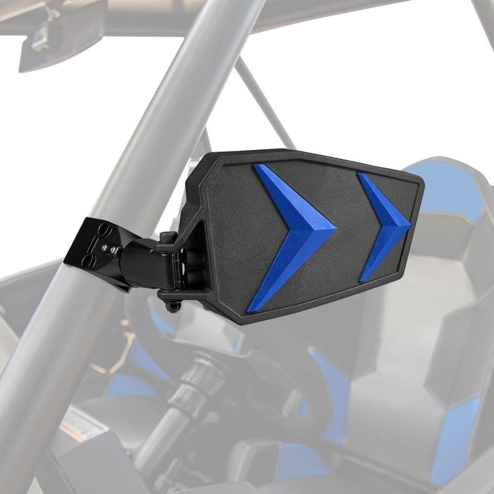 Color Side Rear View Mirror For 1.75" UTV Roll Bar by Kemimoto B0106-01101BK-KWS Rear View Mirror B0106-01101BK-KWS Kemimoto