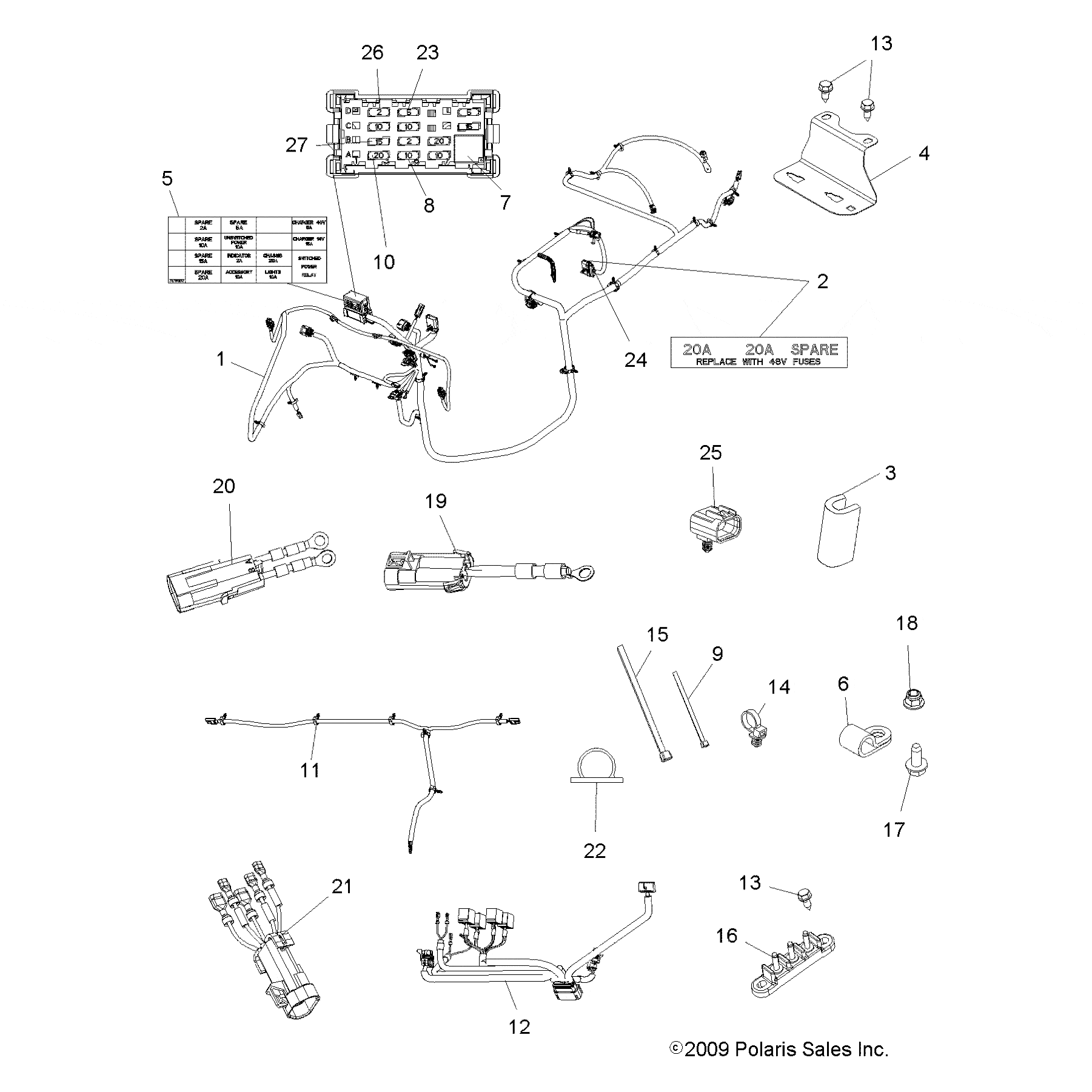Contactor Harness by Polaris 2411446 OEM Hardware P2411446 Off Road Express