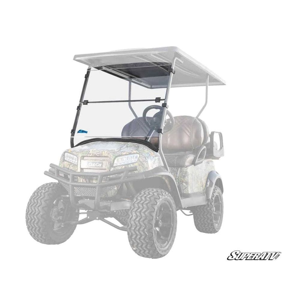 Corsa Blue Club Car Onward Scratch-Resistant Flip Down Windshield by SuperATV Folding Windshield SuperATV