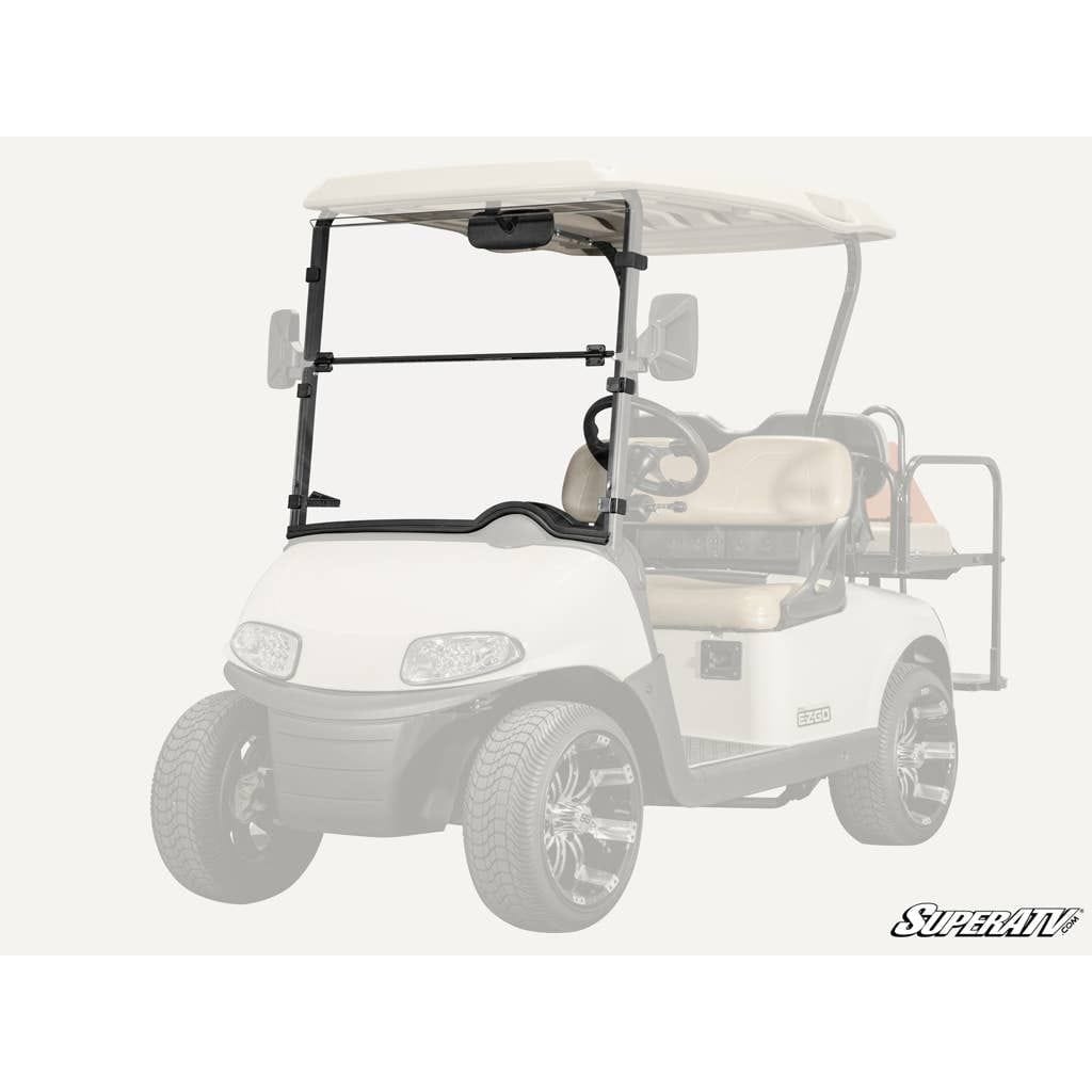 Corsa Blue E-Z-GO RXV Scratch-Resistant Flip Down Windshield by SuperATV Folding Windshield SuperATV