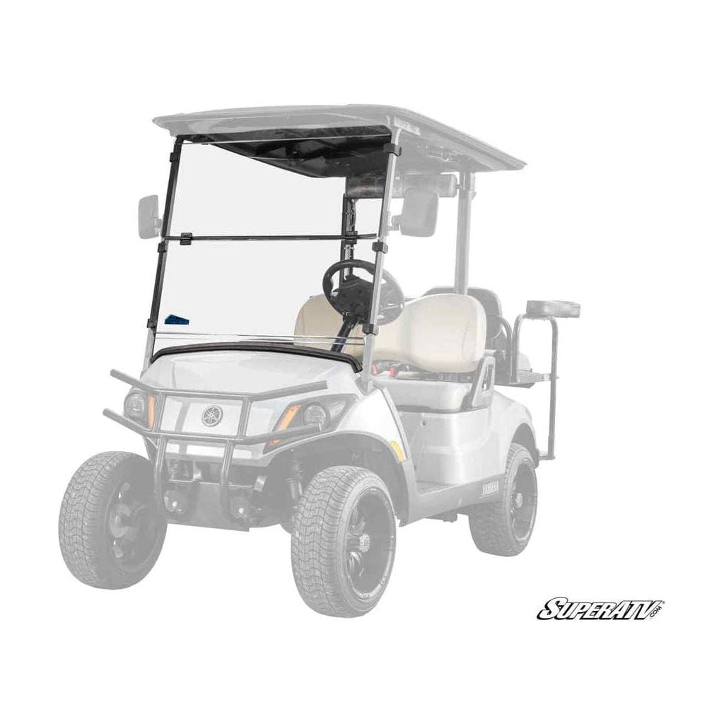 Corsa Blue Yamaha Drive 2 Flip Down Windshield by SuperATV Folding Windshield SuperATV