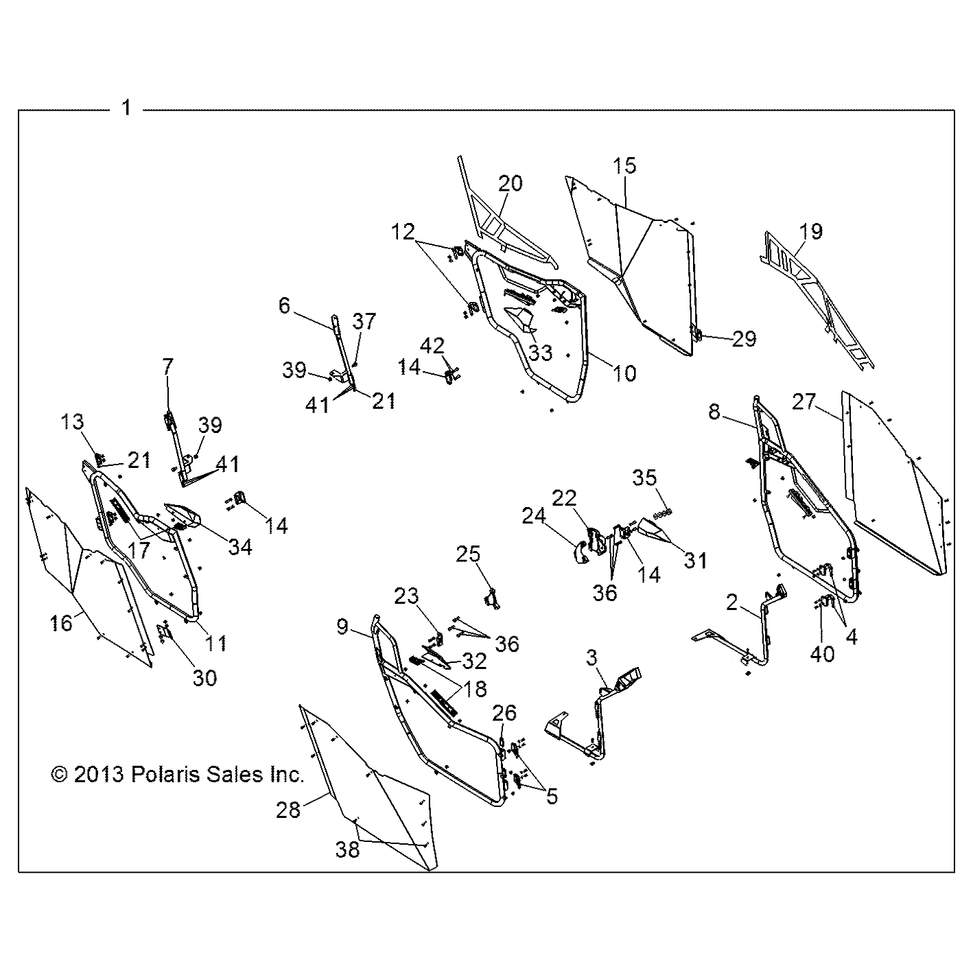 Cover-Latch,Door,Fr,Lh,Rz4 by Polaris 5256939 OEM Hardware P5256939 Off Road Express