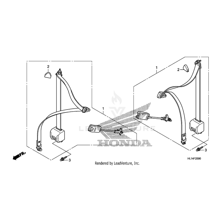 Cover, Through Anchor by Honda 77619-HL1-A00 OEM Hardware 77619-HL1-A00 Off Road Express Peach St