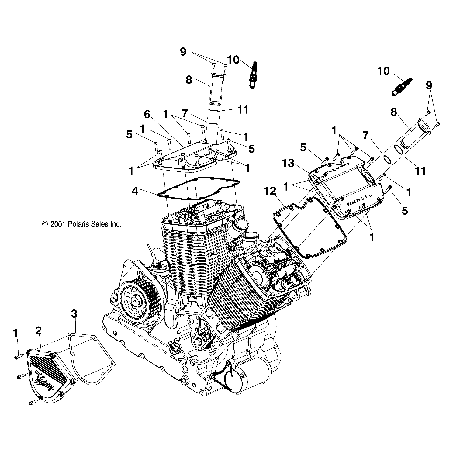 Cover-Valve,Rear,Mach by Polaris 5132171 Valve Cover