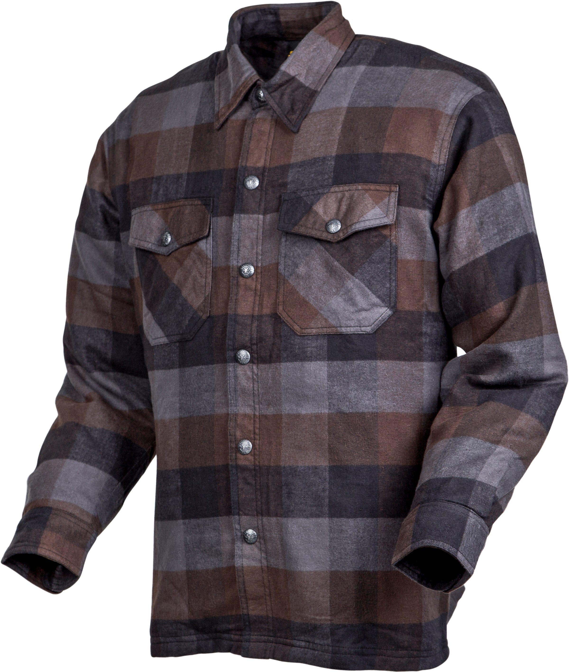 Western Powersports Flannel Shirt Black/Brown/Grey / 2X-Large Covert Moto Flannel by Scorpion Exo 13603-7