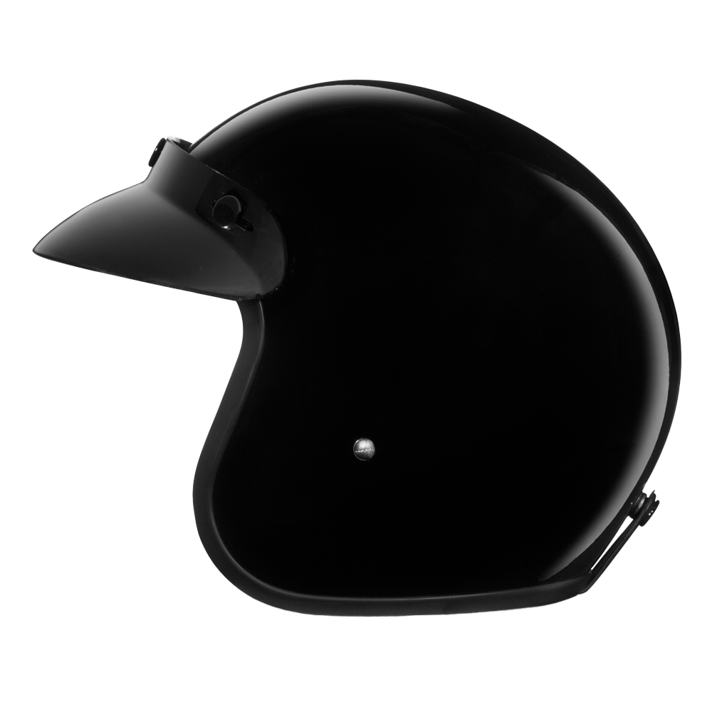Daytona Helmets Open Face 3/4 Helmet L / Gloss Black D.O.T. Daytona Cruiser Classic Helmet by Daytona Helmets DC1-A-L