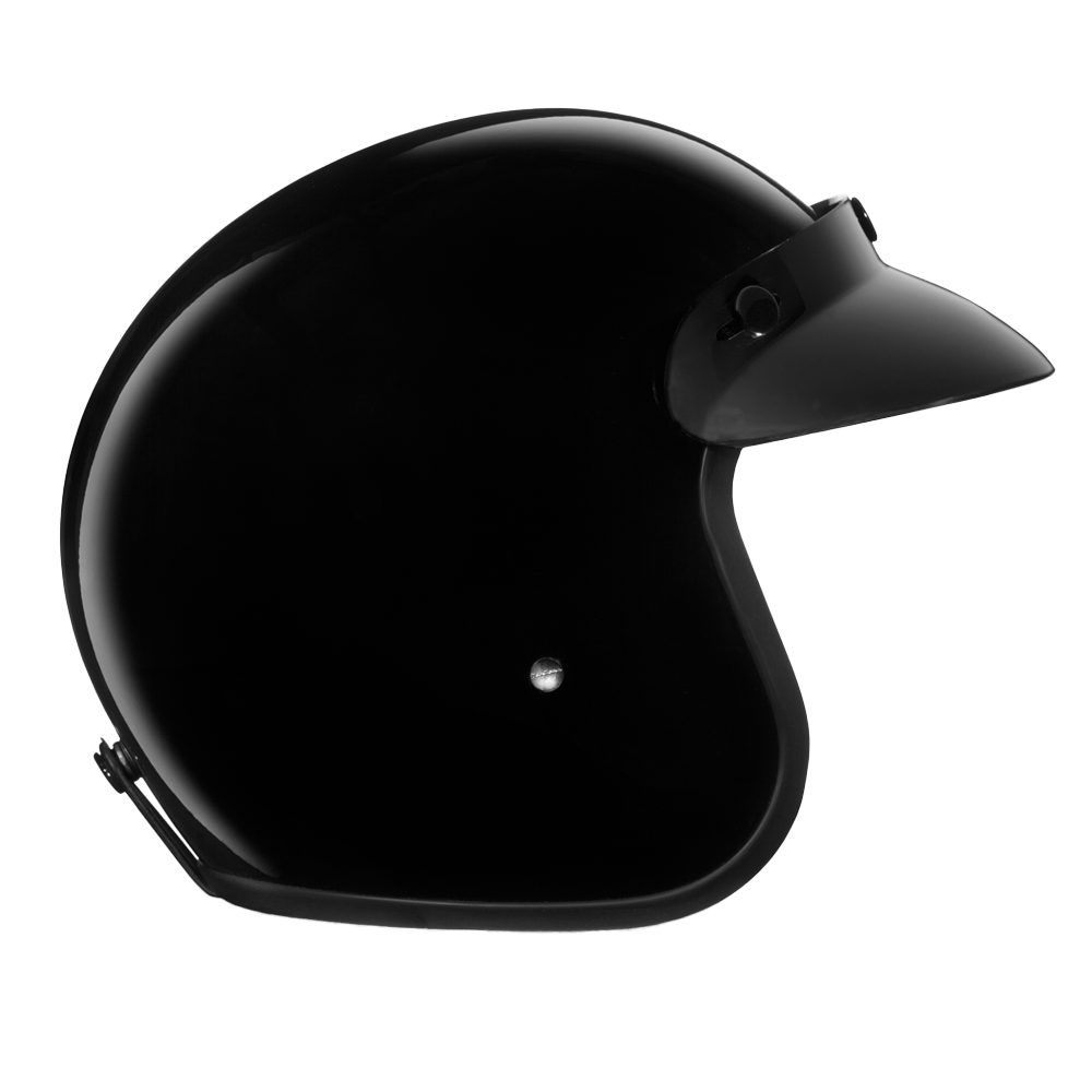 Daytona Helmets Open Face 3/4 Helmet S / Gloss Black D.O.T. Daytona Cruiser Classic Helmet by Daytona Helmets DC1-A-S