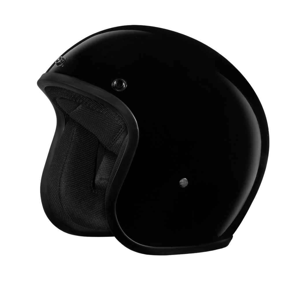 Daytona Helmets Open Face 3/4 Helmet XL / Gloss Black D.O.T. Daytona Cruiser Classic Helmet by Daytona Helmets DC1-A-XL