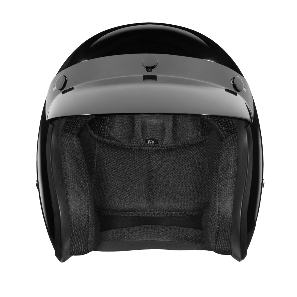 Daytona Helmets Open Face 3/4 Helmet XS / Gloss Black D.O.T. Daytona Cruiser Classic Helmet by Daytona Helmets DC1-A-XS