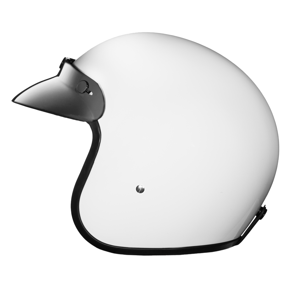 Daytona Helmets Open Face 3/4 Helmet L / Gloss White D.O.T. Daytona Cruiser Classic Helmet by Daytona Helmets DC1-C-L