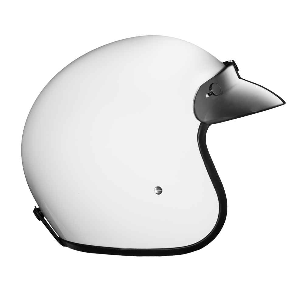 Daytona Helmets Open Face 3/4 Helmet S / Gloss White D.O.T. Daytona Cruiser Classic Helmet by Daytona Helmets DC1-C-S