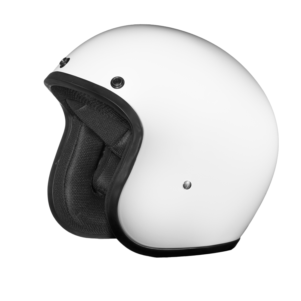 Daytona Helmets Open Face 3/4 Helmet XL / Gloss White D.O.T. Daytona Cruiser Classic Helmet by Daytona Helmets DC1-C-XL