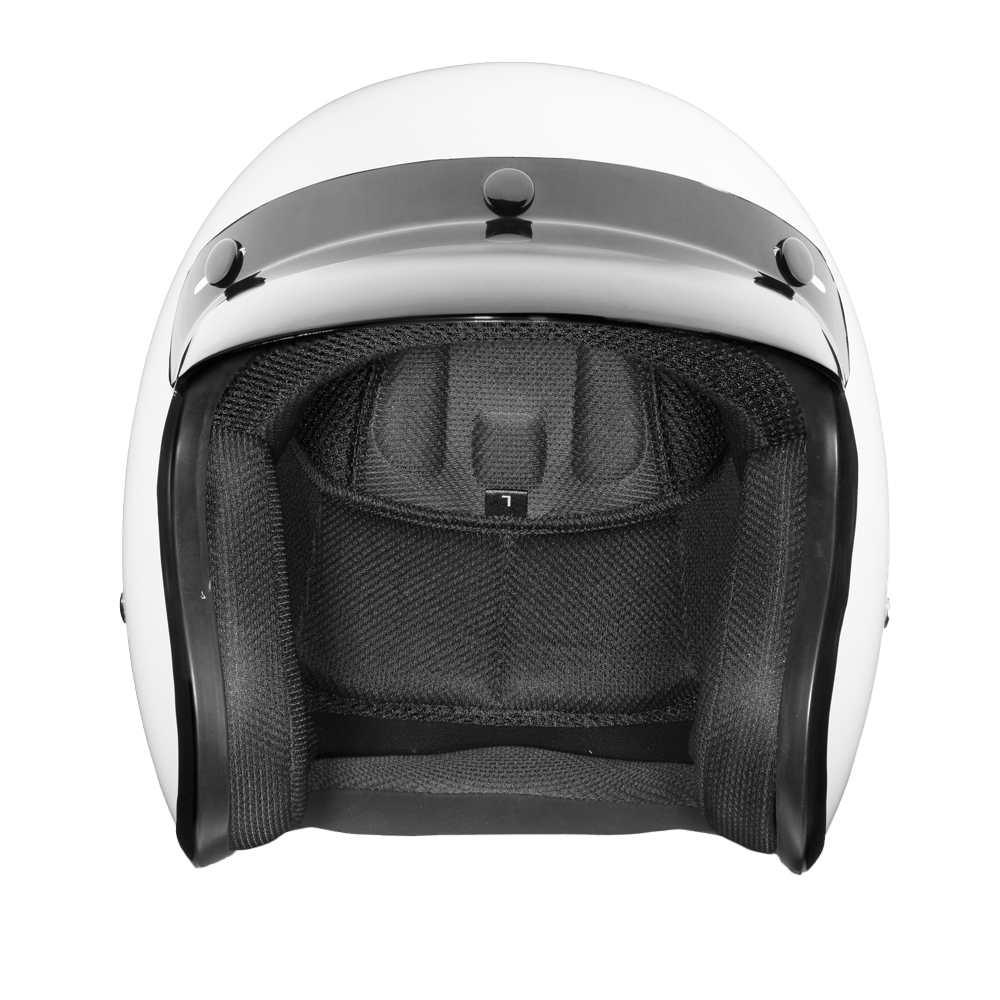 Daytona Helmets Open Face 3/4 Helmet XS / Gloss White D.O.T. Daytona Cruiser Classic Helmet by Daytona Helmets DC1-C-XS