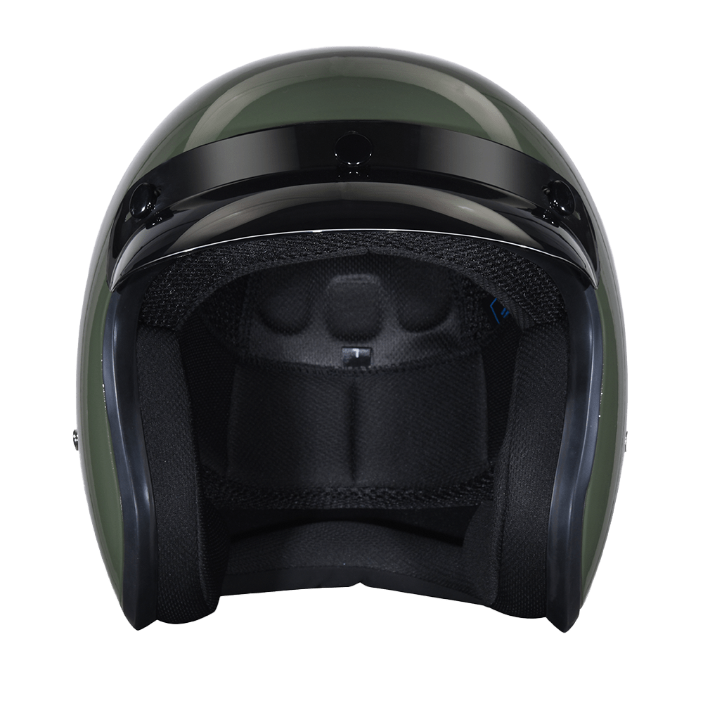 DOT Approved Daytona Cruiser Open Face Motorcycle Helmet - Men, Women & Youth - With Visor & Graphics
