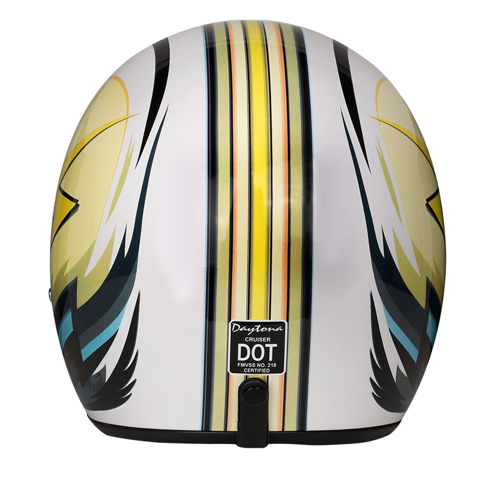 Daytona Helmets Open Face 3/4 Helmet L / Lightning D.O.T. Daytona Cruiser Helmet by Daytona Helmets DC6-LT-L