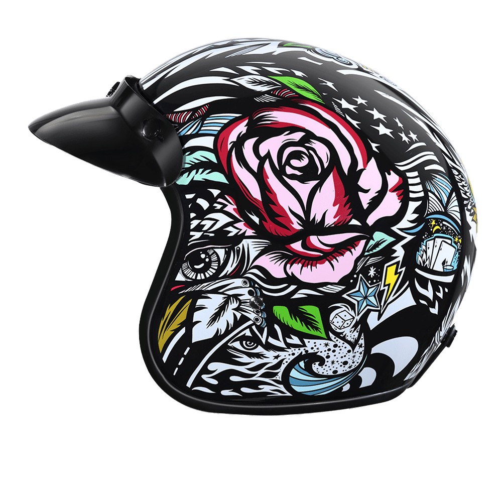 Daytona Cruiser Tribal Motorcycle Helmet