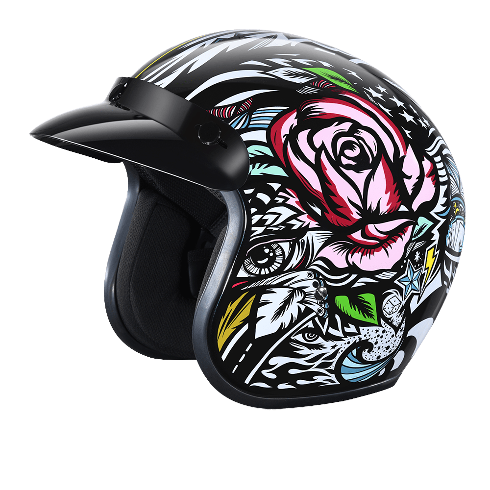 Daytona Helmets Open Face 3/4 Helmet XS / Tribal D.O.T. Daytona Cruiser Helmet by Daytona Helmets DC6-T-XS