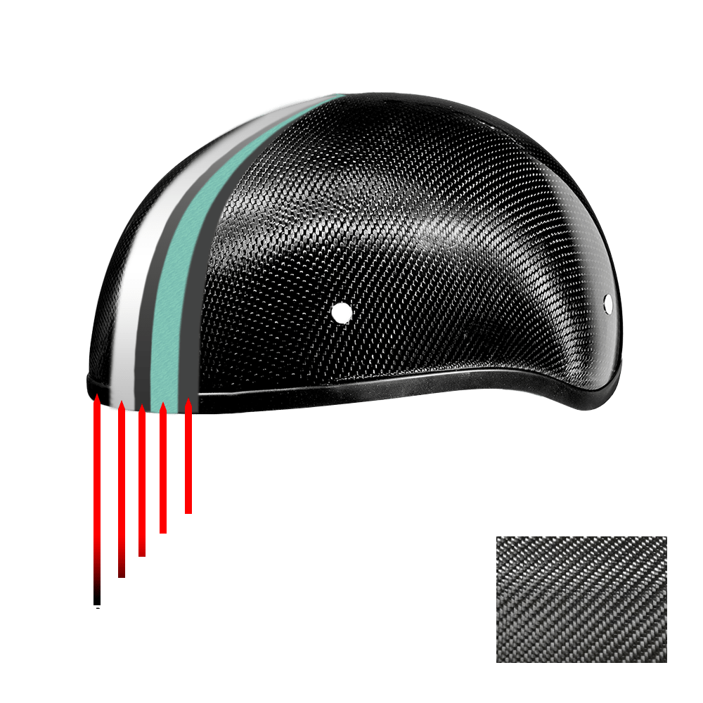 carbon fiber skull cap motorcycle helmet D.O.T. Daytona Skull Cap Helmet- Grey Carbon Fiber by Daytona Helmets Witchdoctors