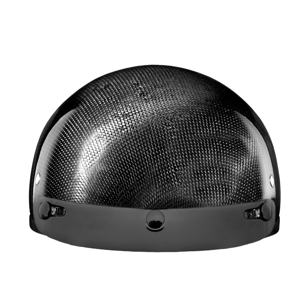 daytona carbon fiber motorcycle helmet D.O.T. Daytona Skull Cap- Grey Carbon Fiber L