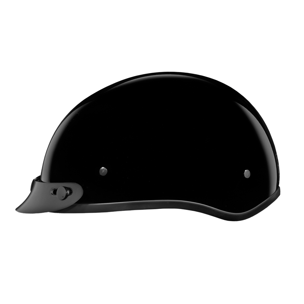 Daytona Helmets Half Helmet M D.O.T. Daytona Skull Cap Helmet Jr.- Hi-Gloss Black by Daytona Helmets CD1-A-M