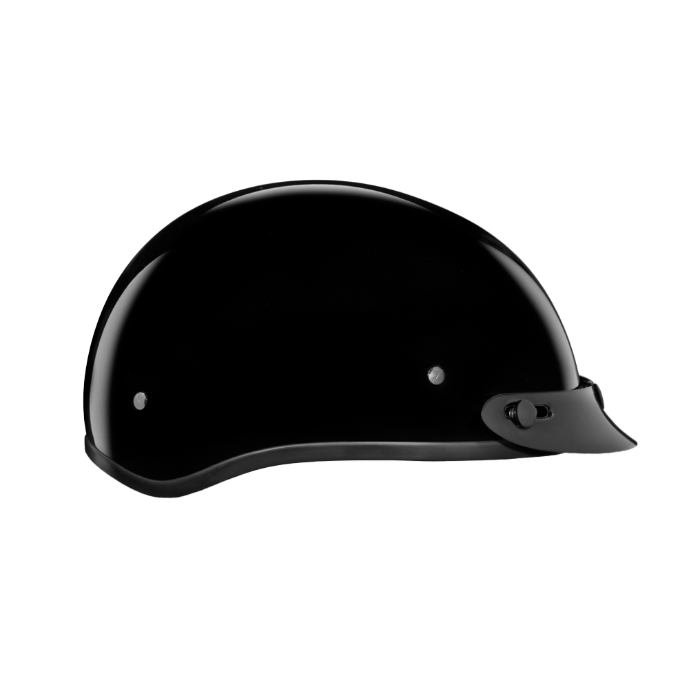 Daytona Helmets Half Helmet D.O.T. Daytona Skull Cap Helmet Jr.- Hi-Gloss Black by Daytona Helmets
