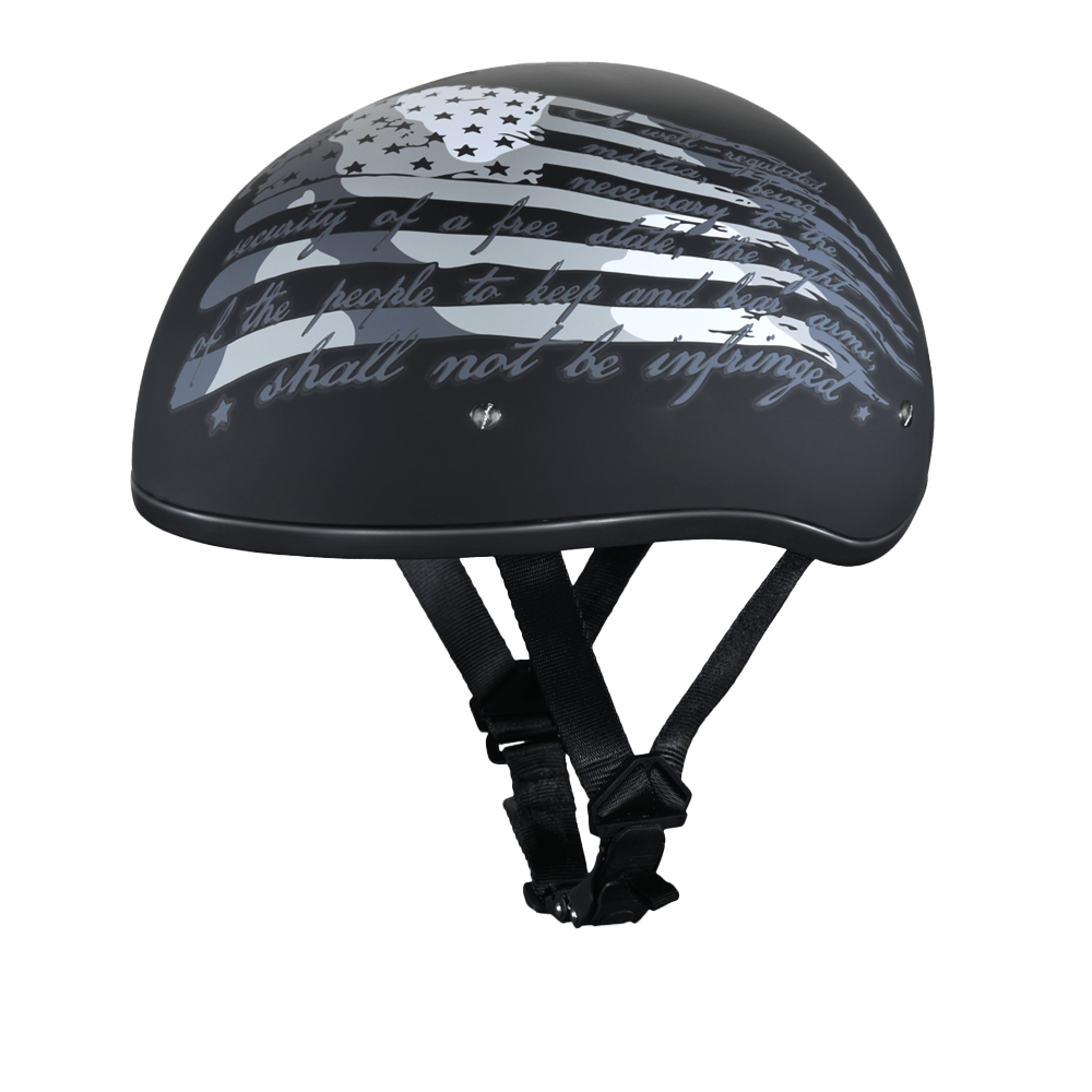 Daytona Skull Cap 2nd Amendment Half Helmet 2XS