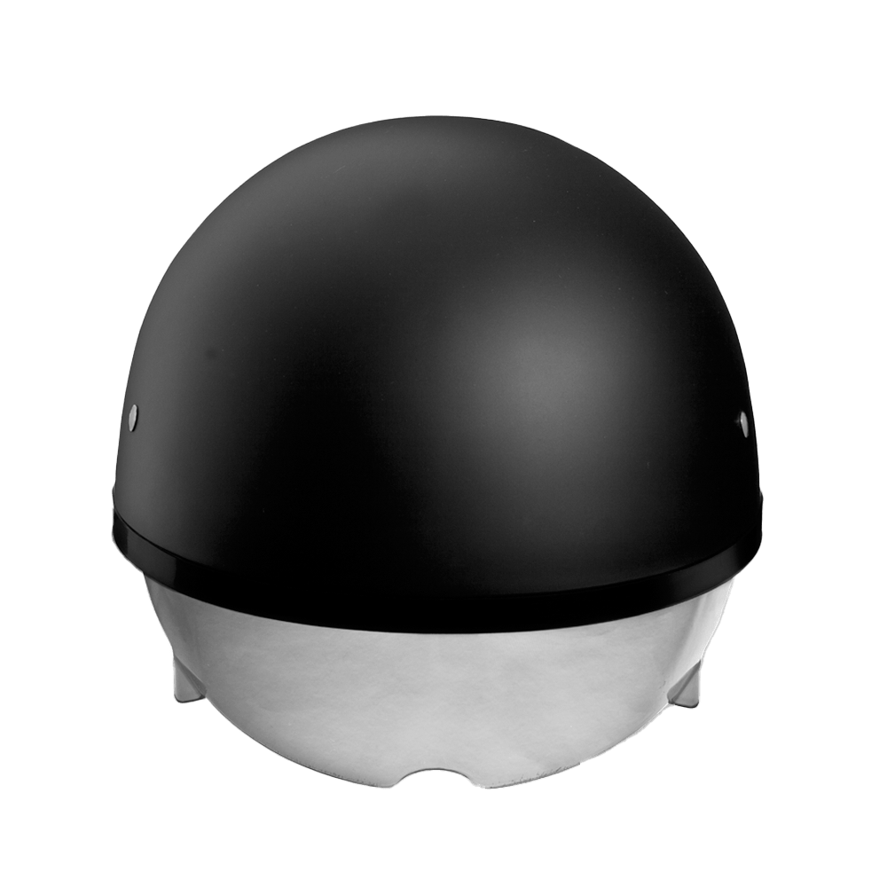 Daytona Helmets Half Helmet XL D.O.T. Daytona Skull Cap Helmet W/ Inner Shield- Dull Black by Daytona Helmets DS8-B-XL