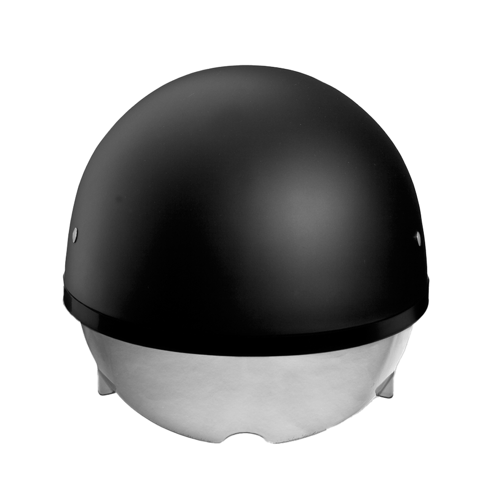 black cap motorcycle helmet D.O.T. Daytona Skull Cap Helmet W/ Inner Shield- Dull Black by Daytona Witchdoctors