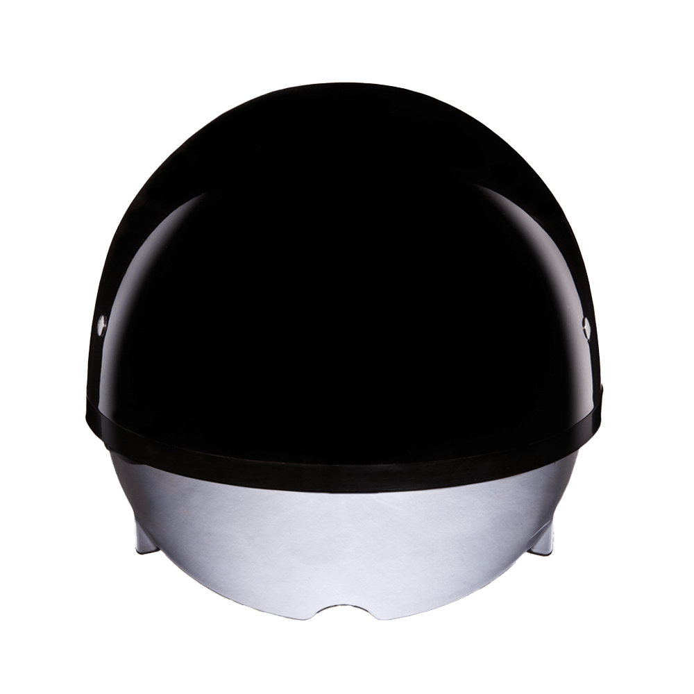 Daytona Helmets Half Helmet XL D.O.T. Daytona Skull Cap Helmet W/ Inner Shield- Hi-Gloss Black by Daytona Helmets DS8-A-XL